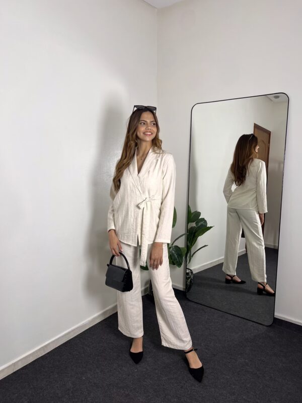 Ensemble classe en lin – Image 2
